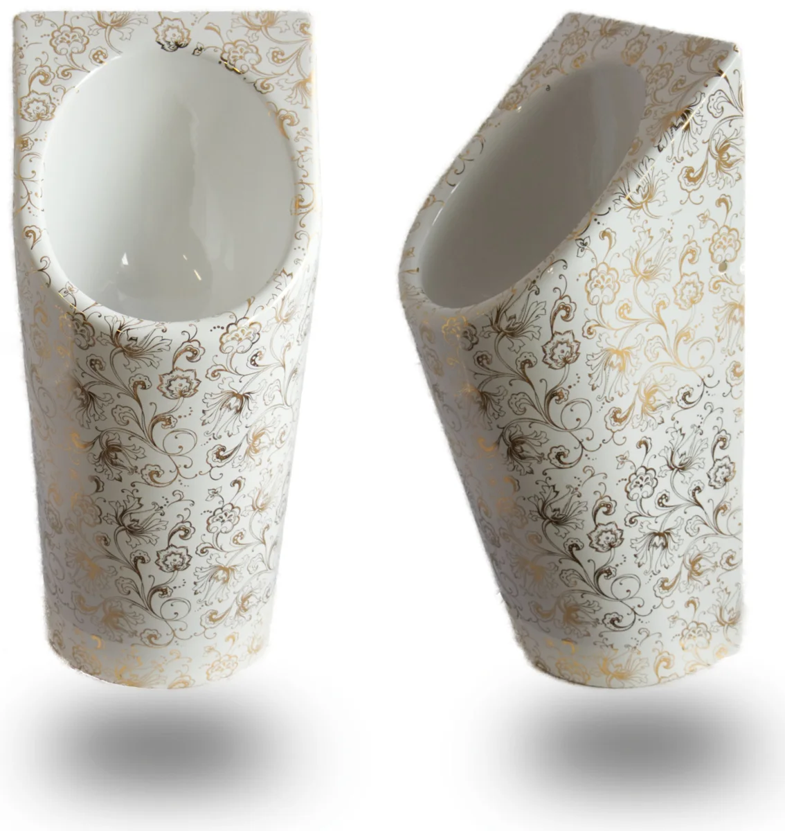 Senza Aqua Urinal im Design Goldene Blume
