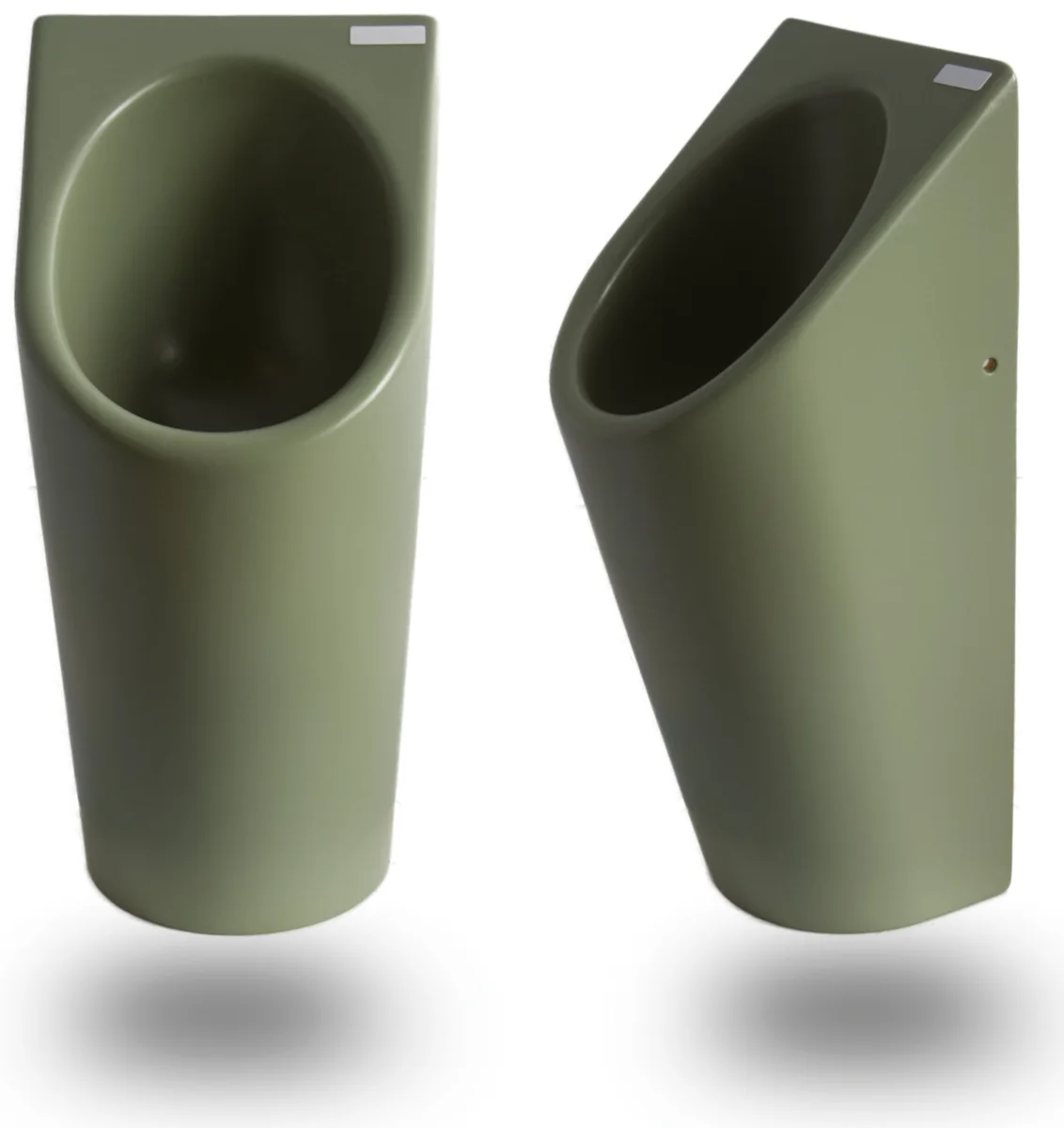 Senza Aqua Urinal im Design Olivgrün