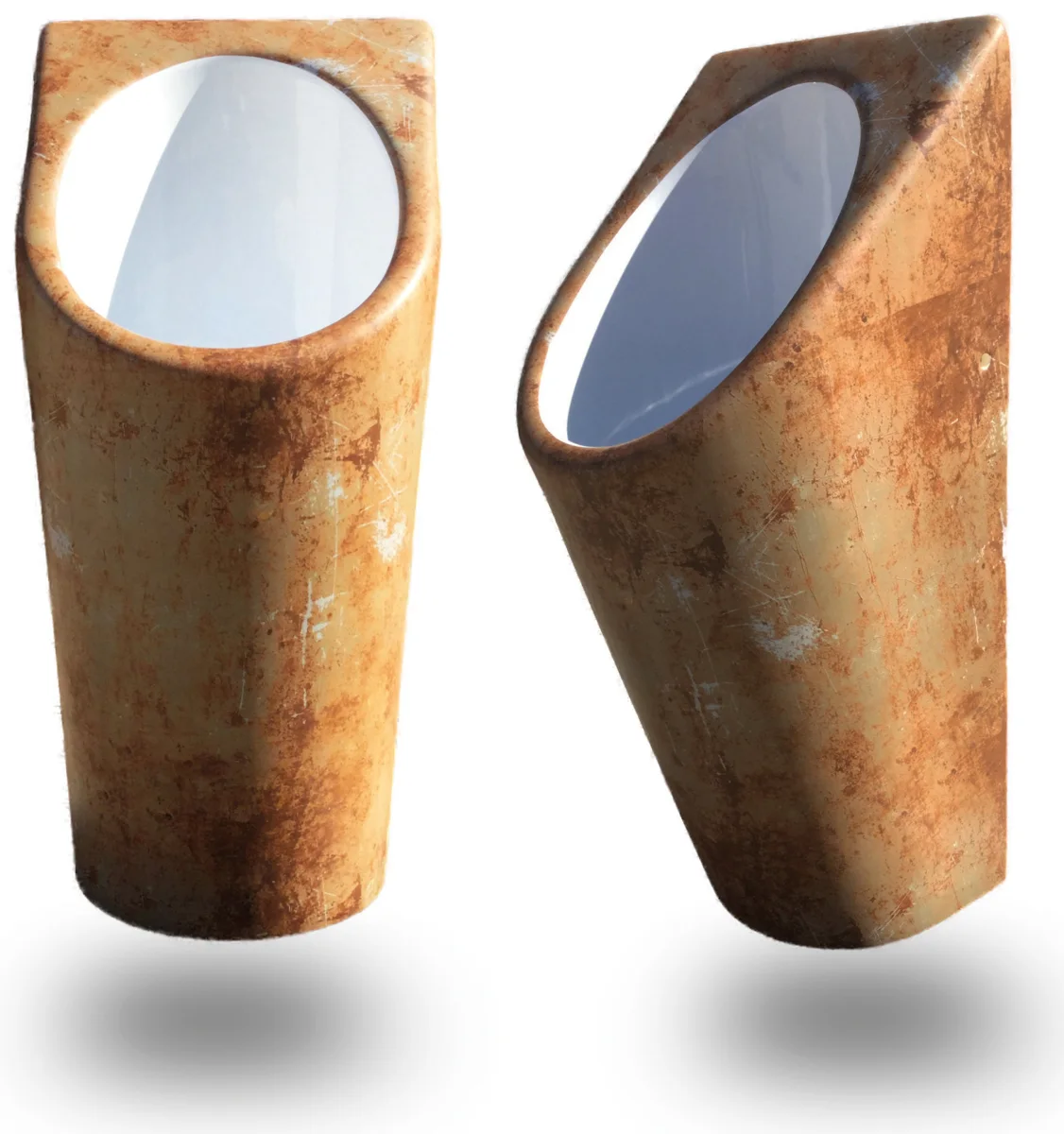 Senza Aqua Urinal im Design Rost