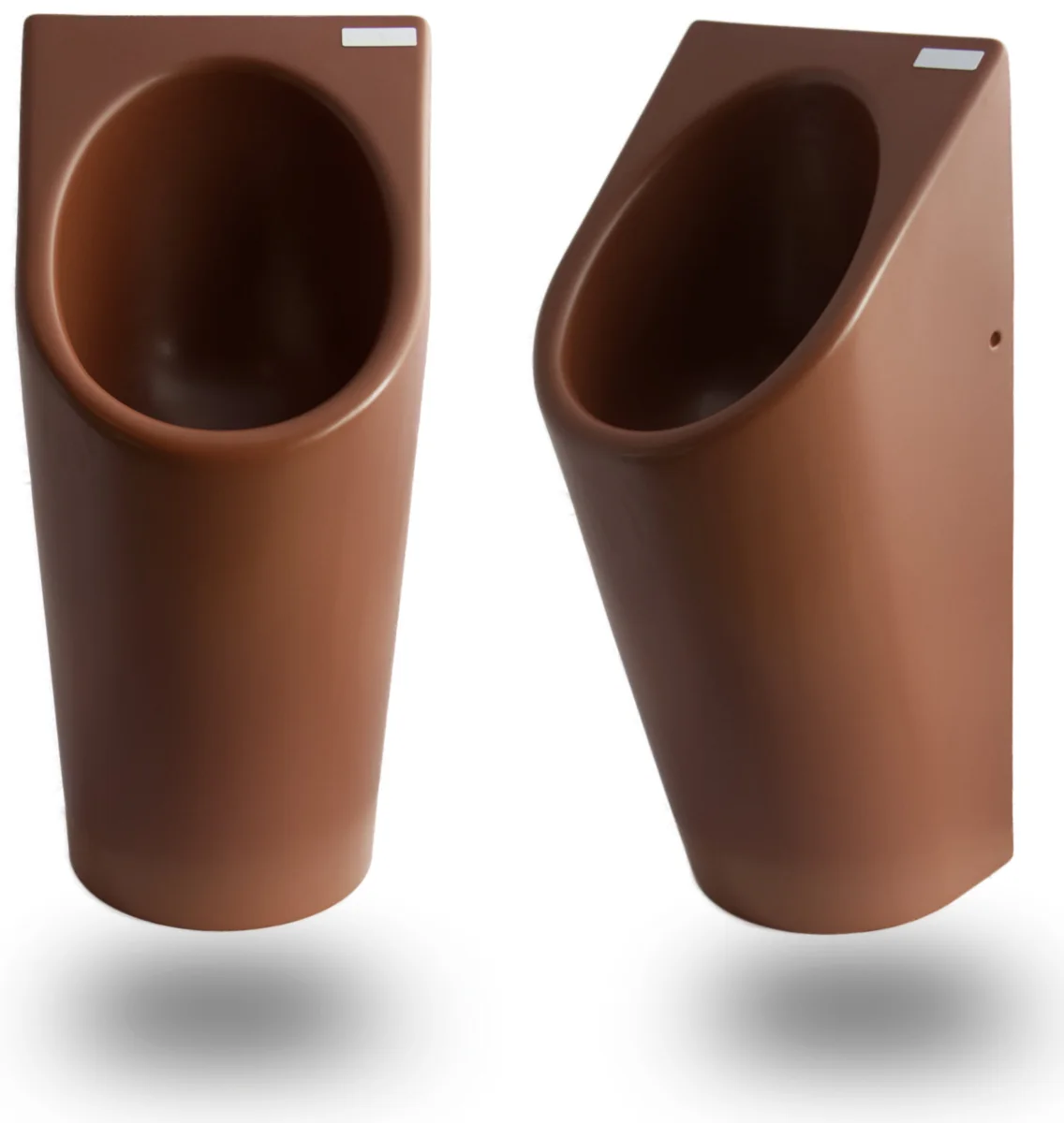 Senza Aqua Urinal im Design Rostbraun