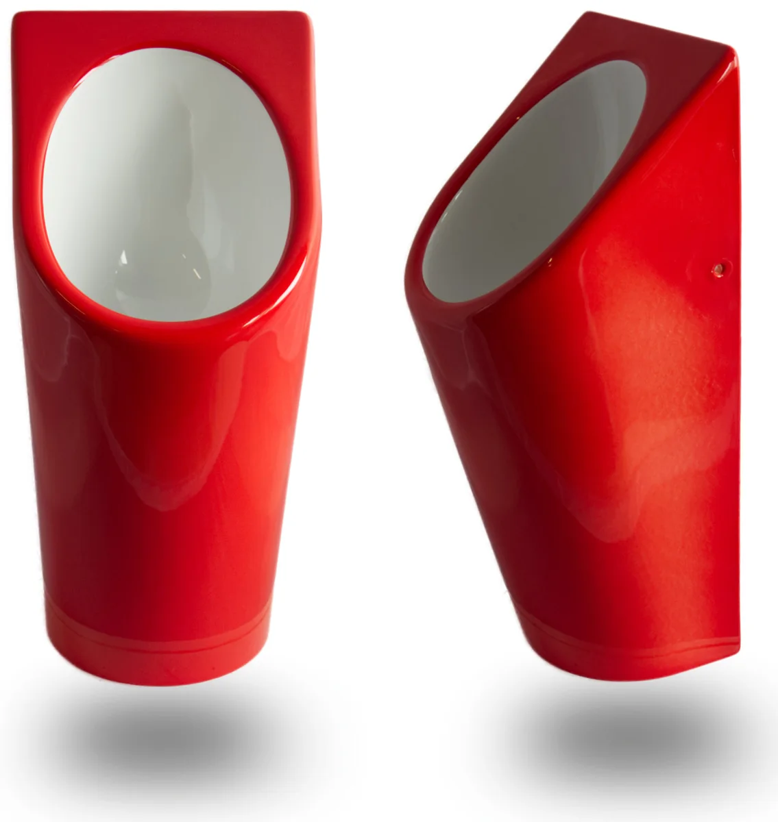 Senza Aqua Urinal im Design Rot