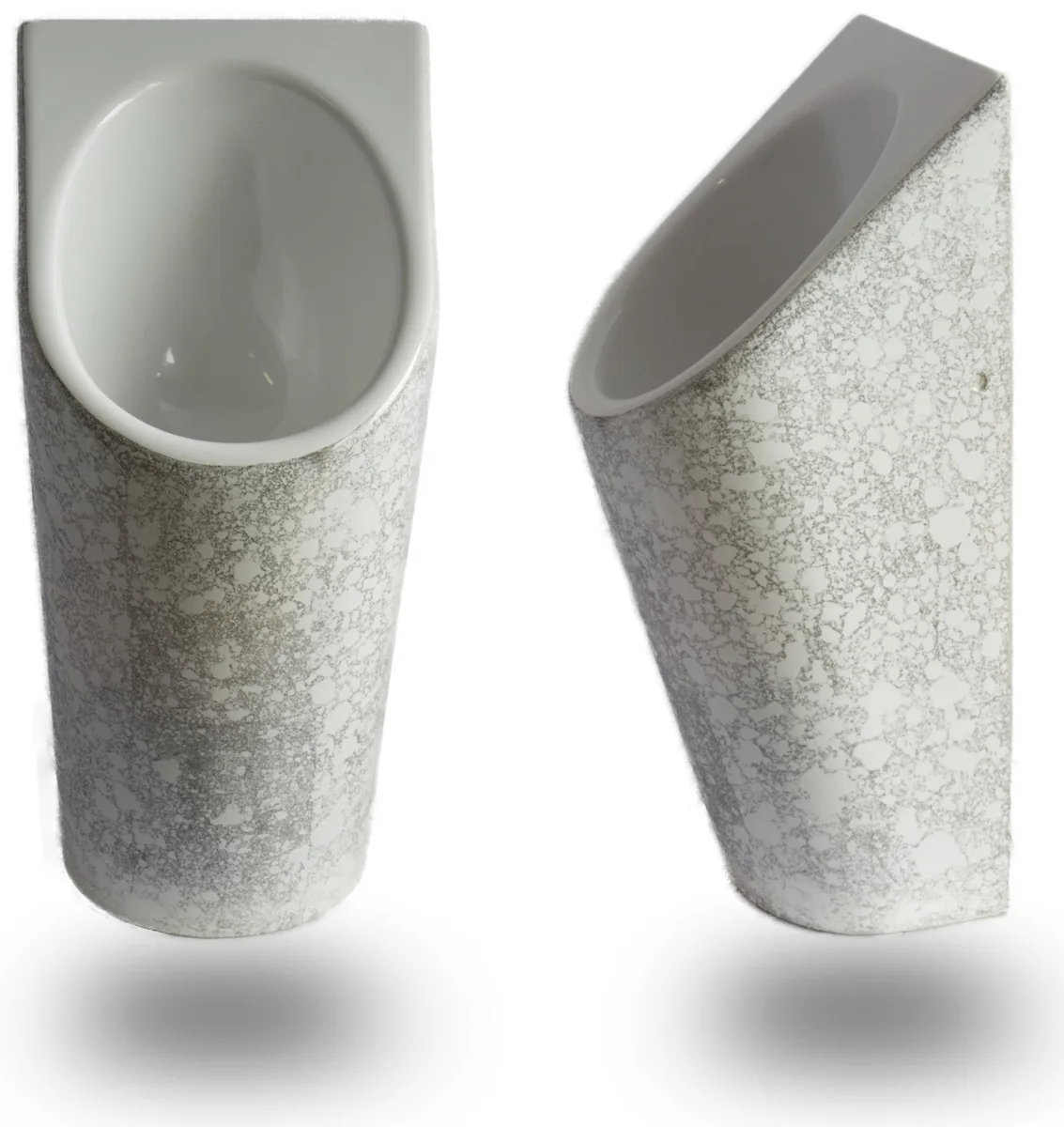 Senza Aqua Urinal im Design Stone Struktur